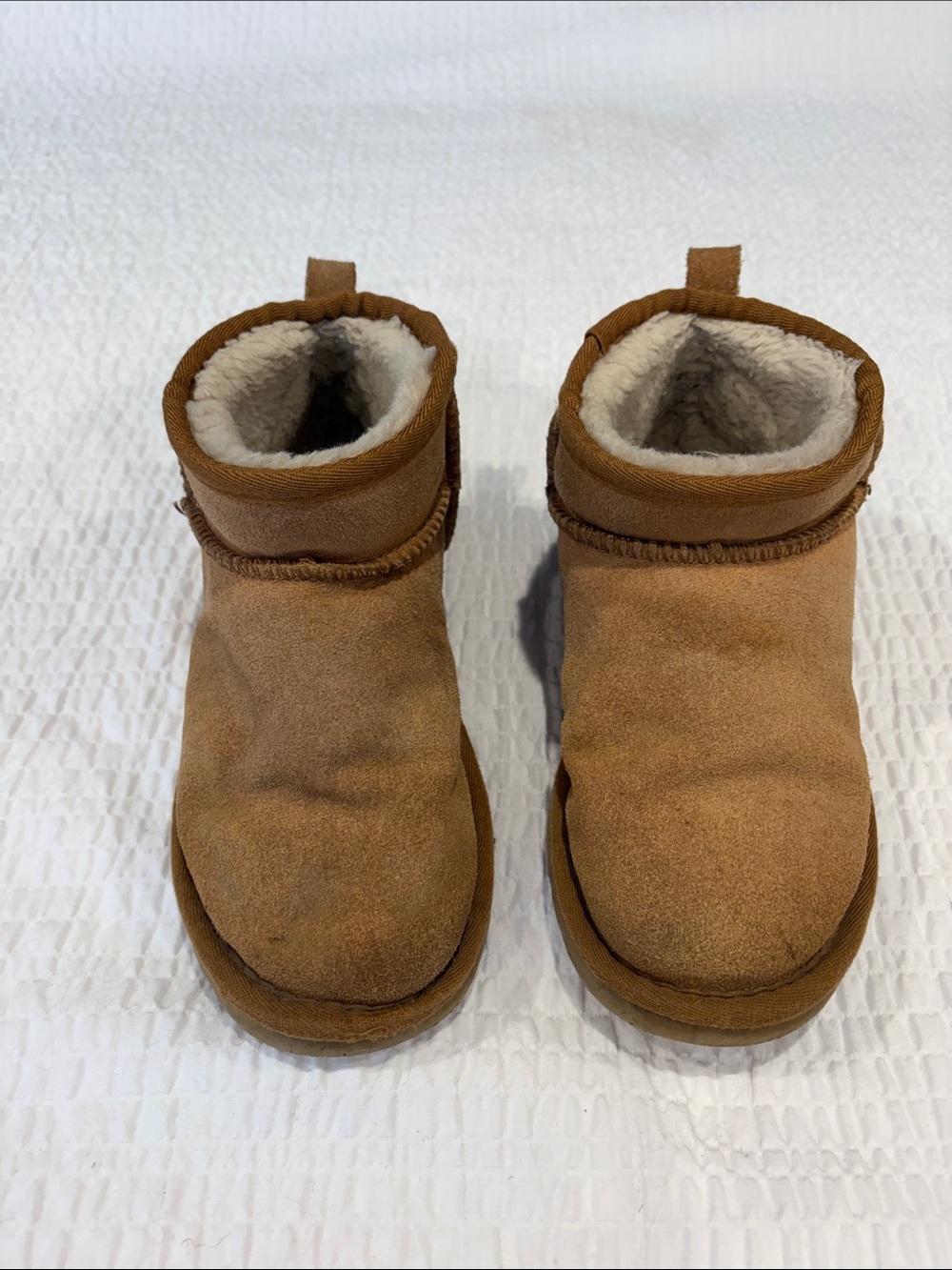 Ugg Suede & Shearling Booties-Tan
Size 5